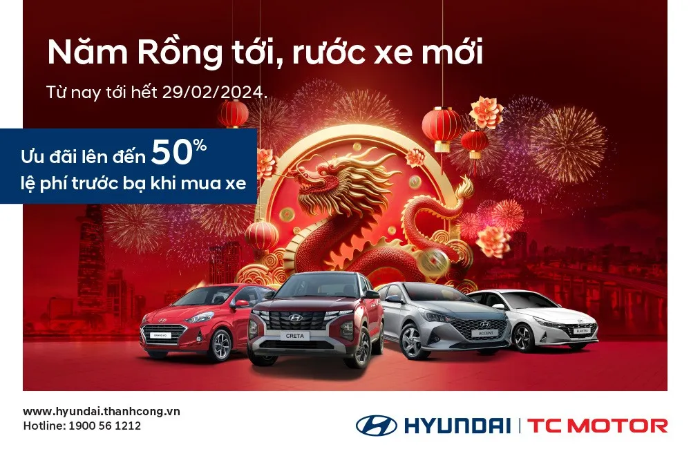 Hyundai Thành Công triển khai chương trình ưu đãi tháng 2 cho khách hàng